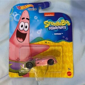 hotwheels patrick star car NIB NEW NWOT nickelodeon collectible toy cartoon